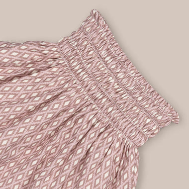 Pink Diamond Pattern Skirt for Girls