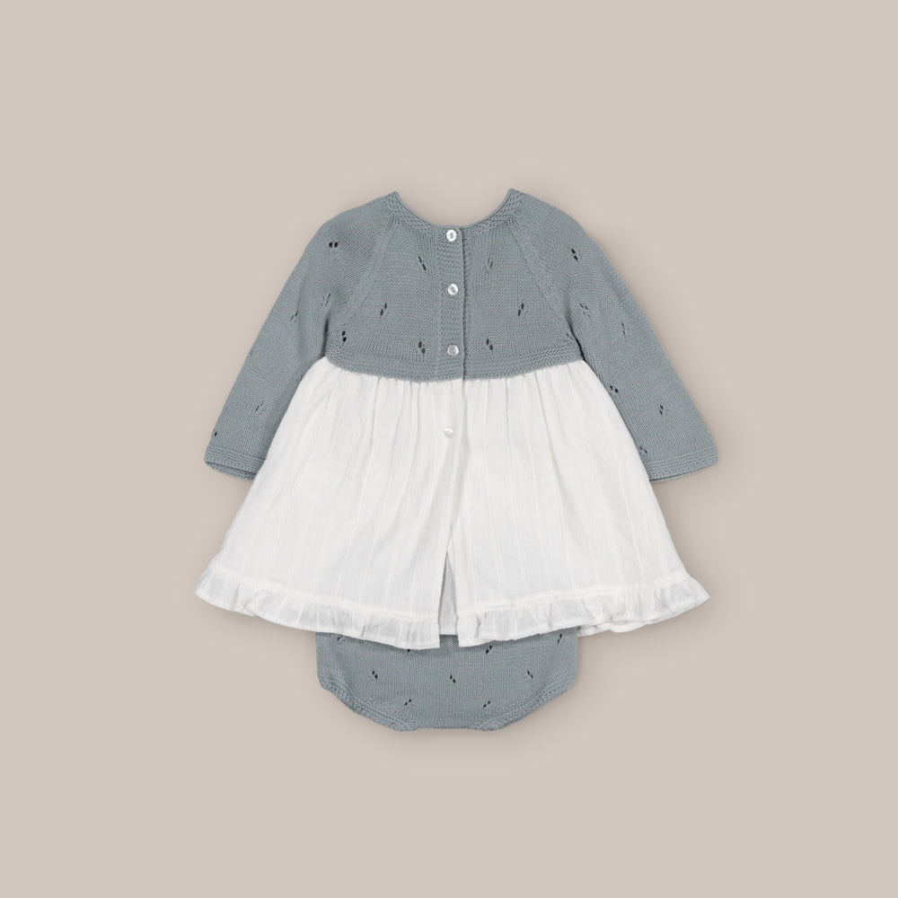 Ensemble robe et culotte pour bébé  saule