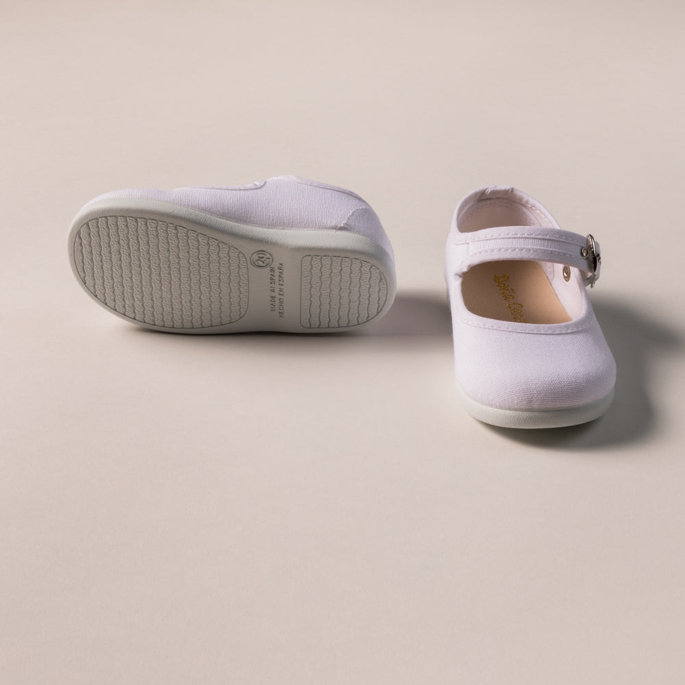 Mary Jane Girl Canvas Buckle