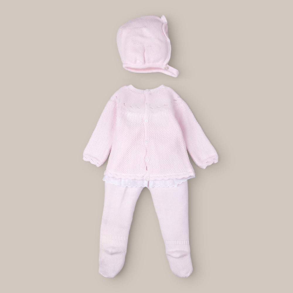 Conjunto De Punto Bebé Rayuela