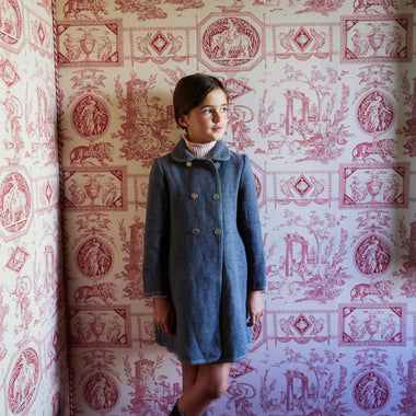 LANOSO CHECKED GIRL COAT 