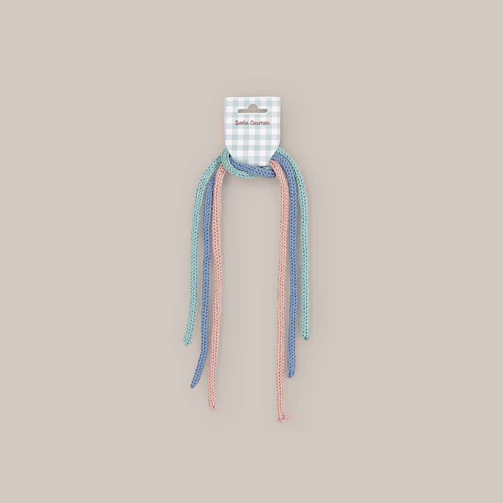 Lot 3 Lacets Cheveux Été