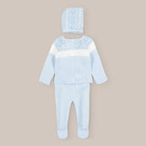 Conjunto Punto Bebé Mimo Rosa Blanco