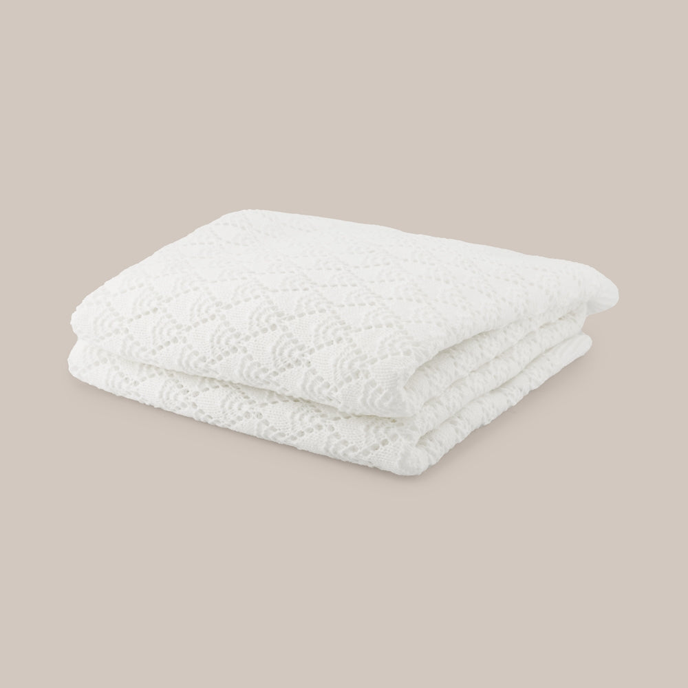 Diamond Wool Baby Shawl