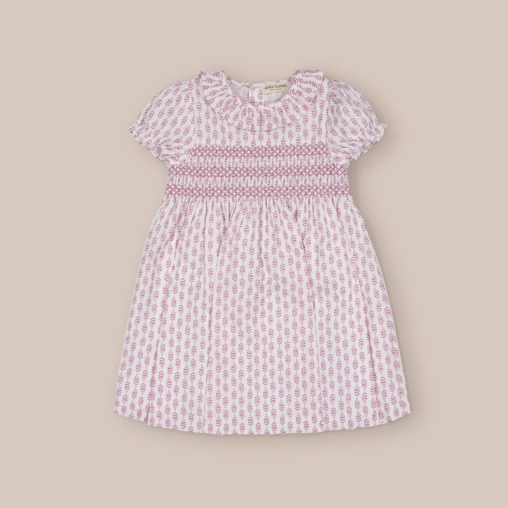Vestito Smock Ginepro rosa