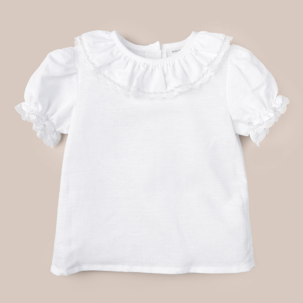 Blusa Manga Corta Lino