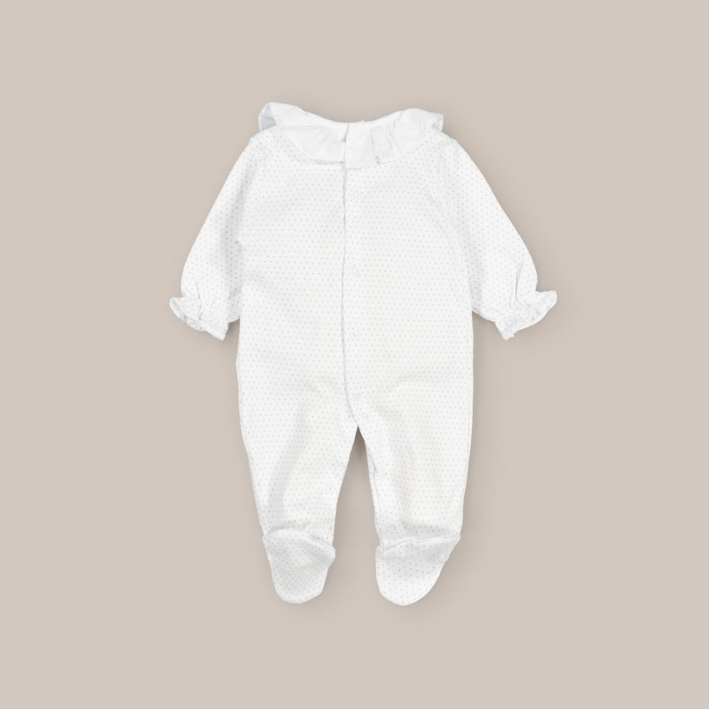 Gepunkteter Baby-Baumwollpyjama