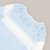 Conjunto Punto Bebé Mimo Rosa Blanco