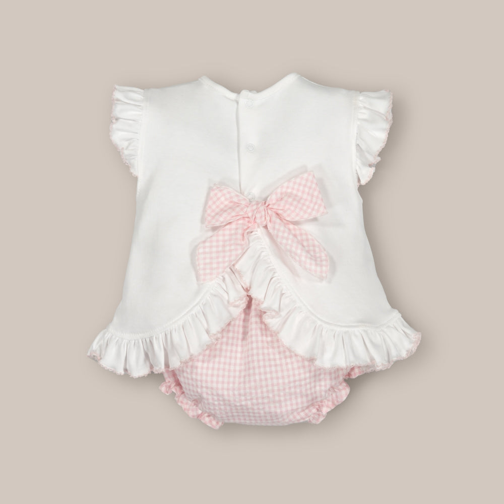 Pink Paper Boat Baby Set