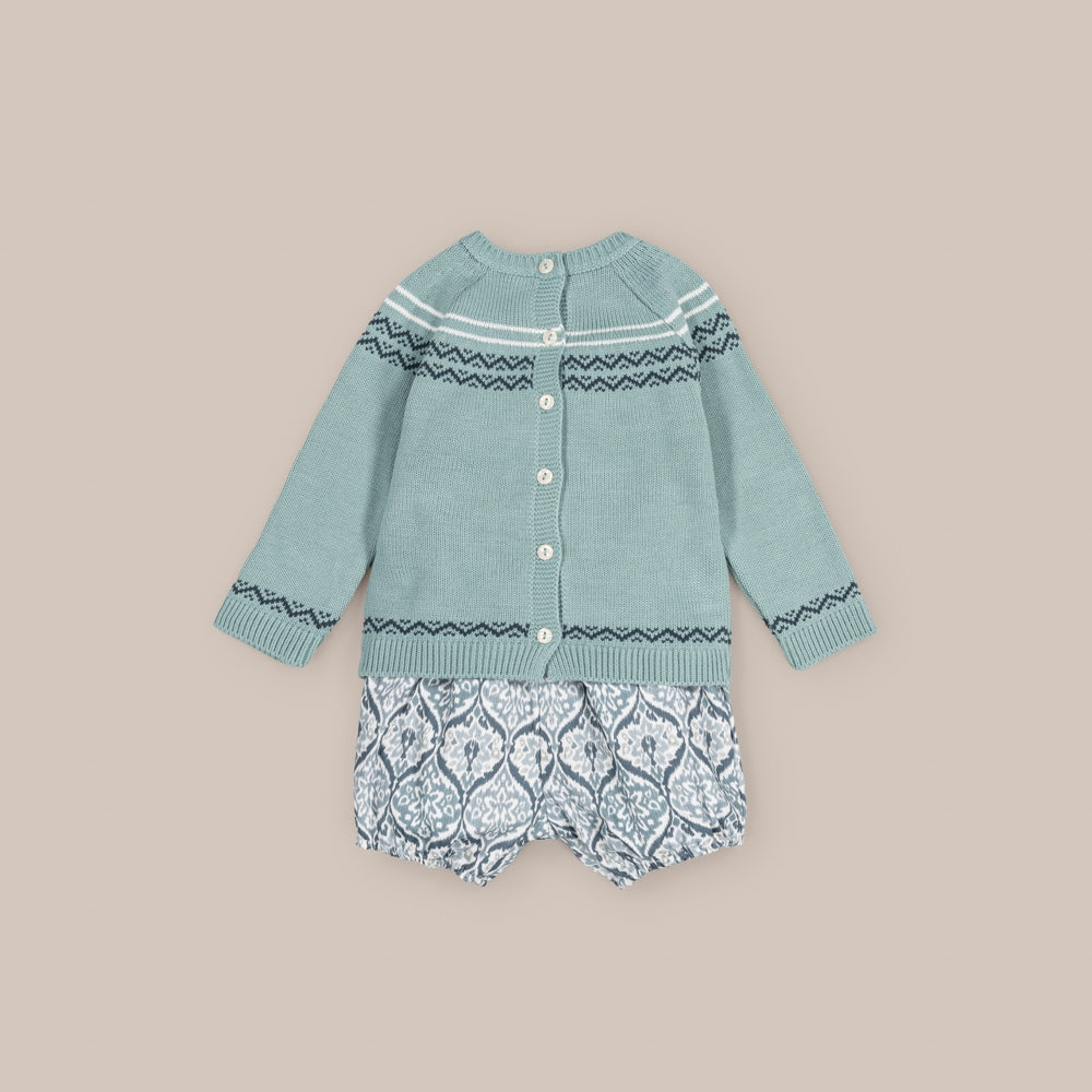Conjunto Niño Ikat Verde