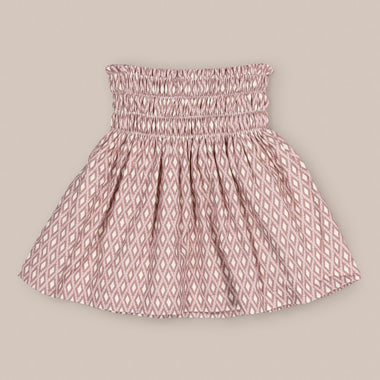 Pink Diamond Pattern Skirt for Girls