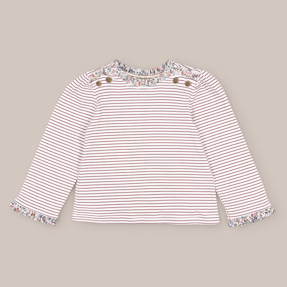 Blouse Fille Groseille en Coton
