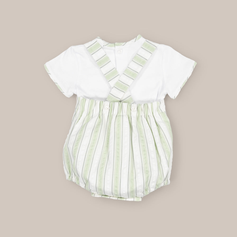 Ensemble salopette bébé melon