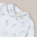 romper Baby Cotton Cebbra Blue