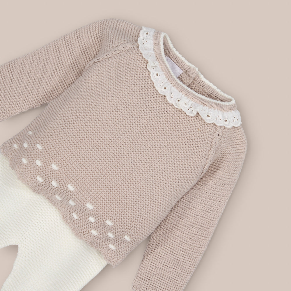 Set knit Angola baby