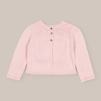 cardigan Gray Knotted Wool