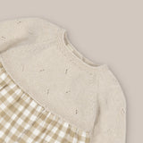 baby dress set Cashmere with  Bonnet