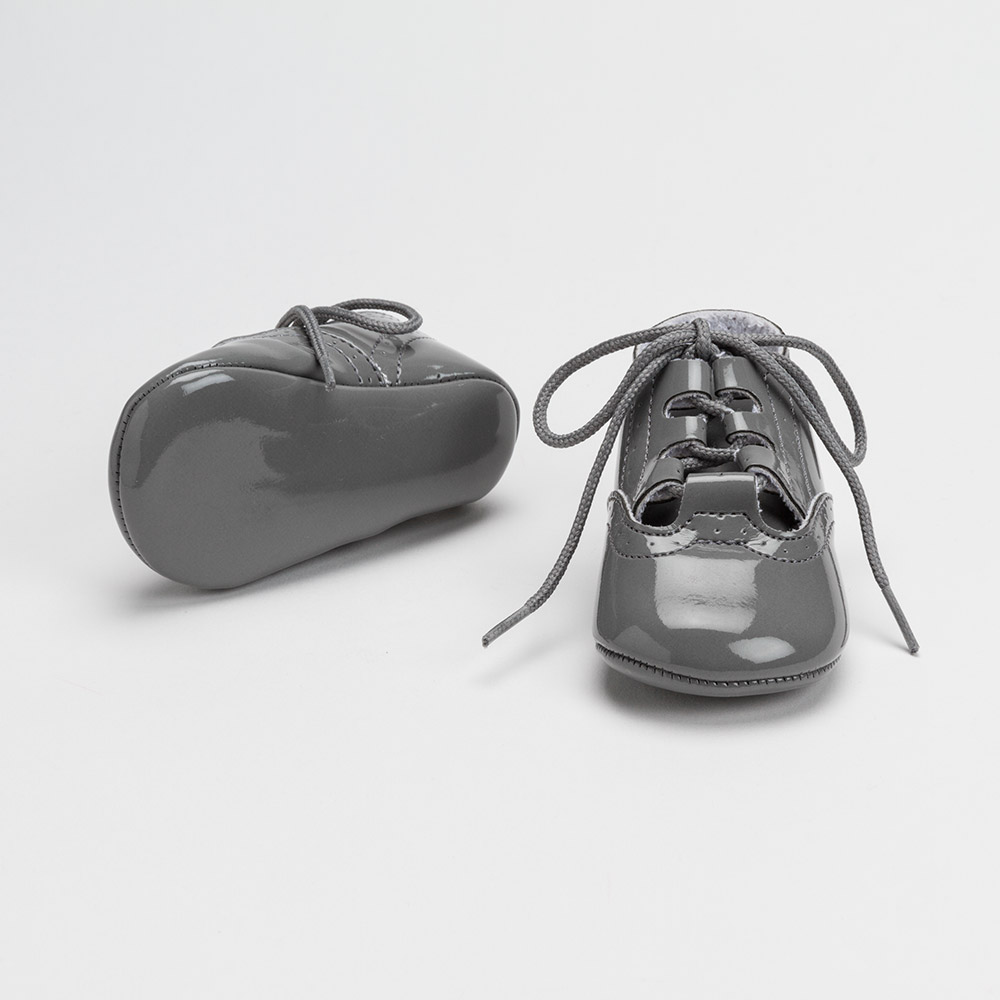 Zapato Ingles De Charol Beig