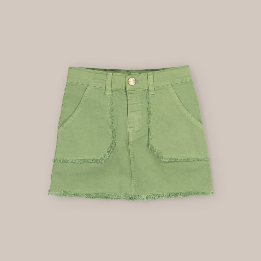 Mini-saia Menina Franja