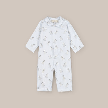 romper Baby Cotton Cebbra Blue