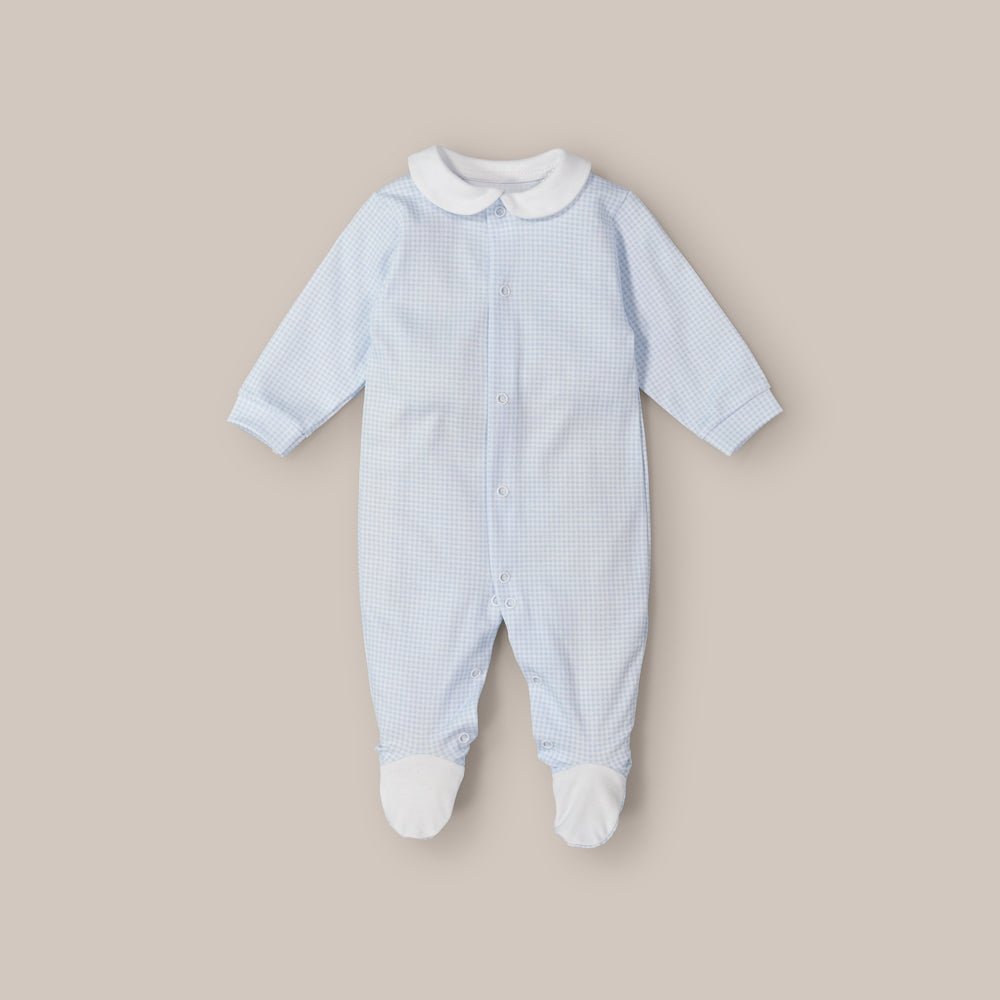 Pijama de algodão para bebé Vichy