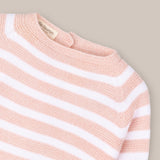 Jersey Lana Baby  Blanco/Verde Empolvado