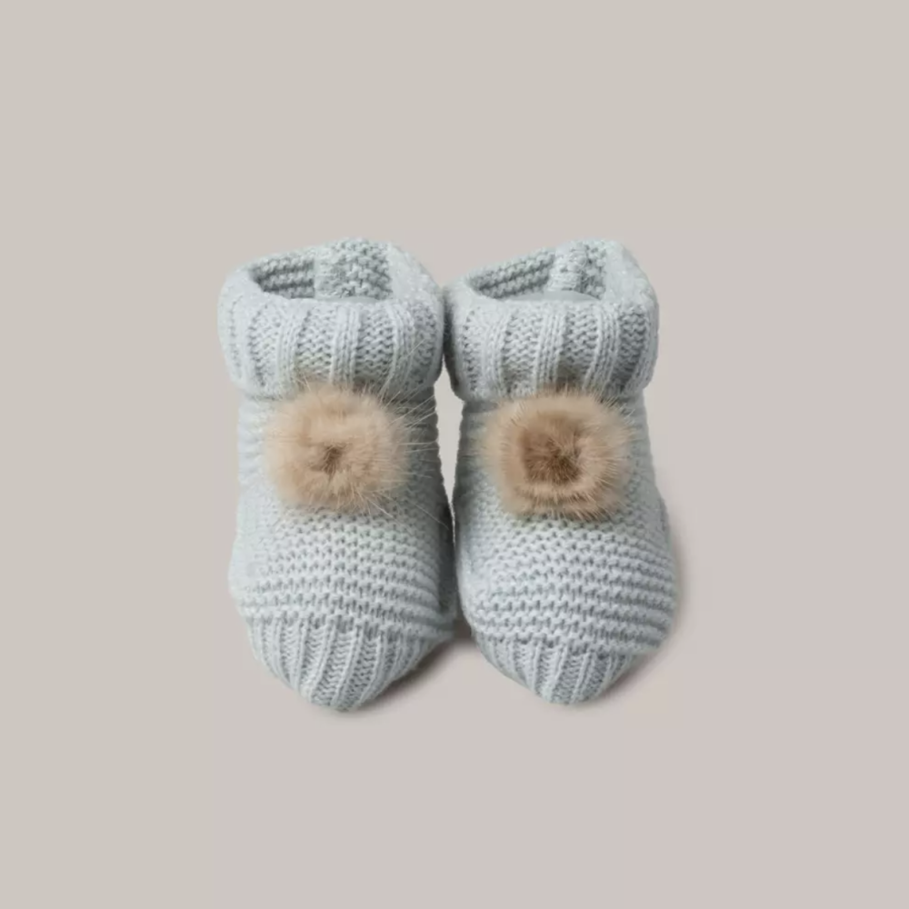 Patucos en laine nouveau-né