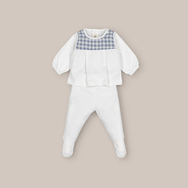 Conjunto Bebé 2 Piezas Vichy Azul