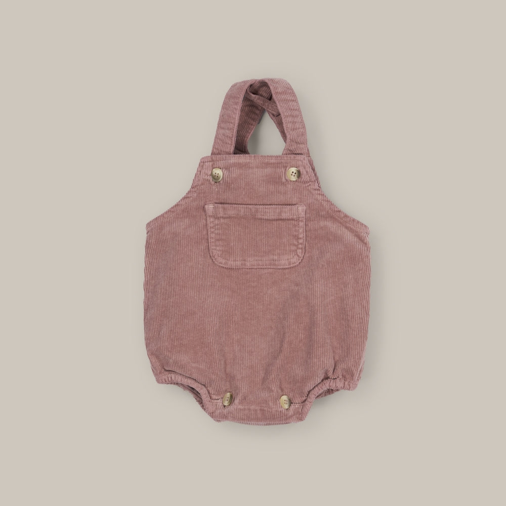 Romper Baby Corduroy Rose