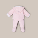 Conjunto de malha bebé com capuz Madeira