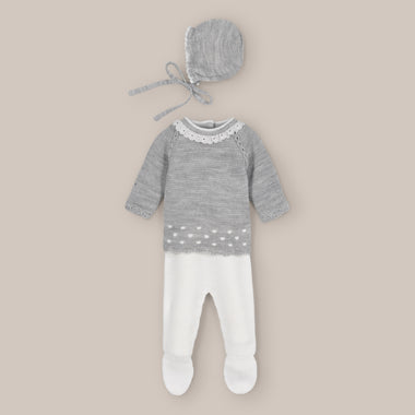 Set knit Angola baby
