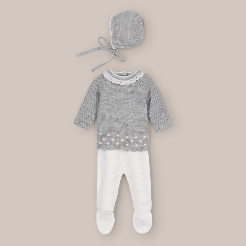 Set knit Angola baby
