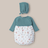 Pelele Pelele Bebé Con Capota Granja