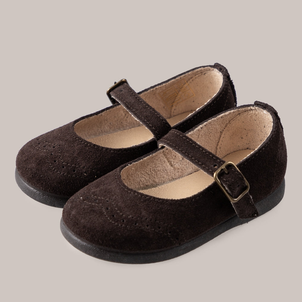 Honey Wildleder Mary Janes