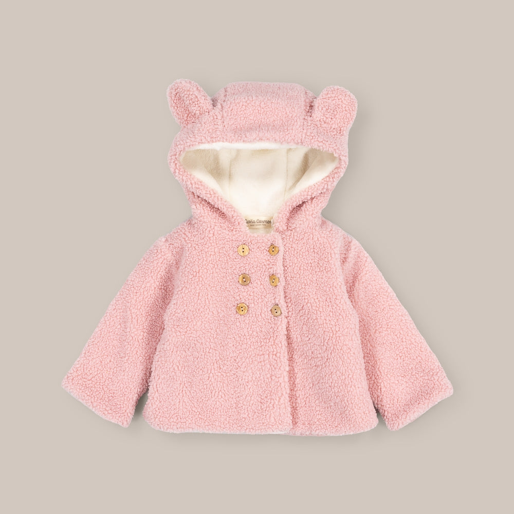 Chaqueton Bebé Borreguito Rosa