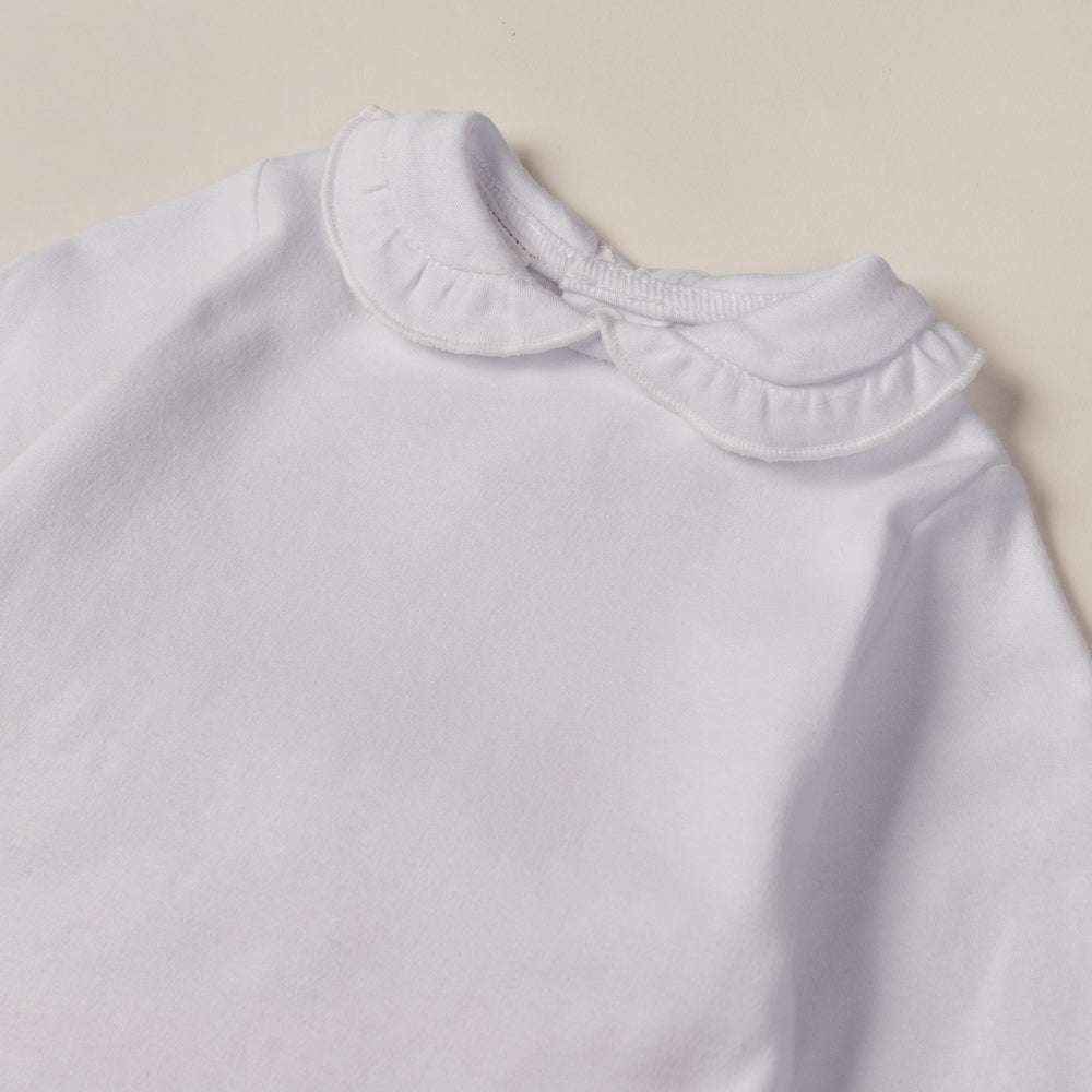 Ruffle Cotton Blouse