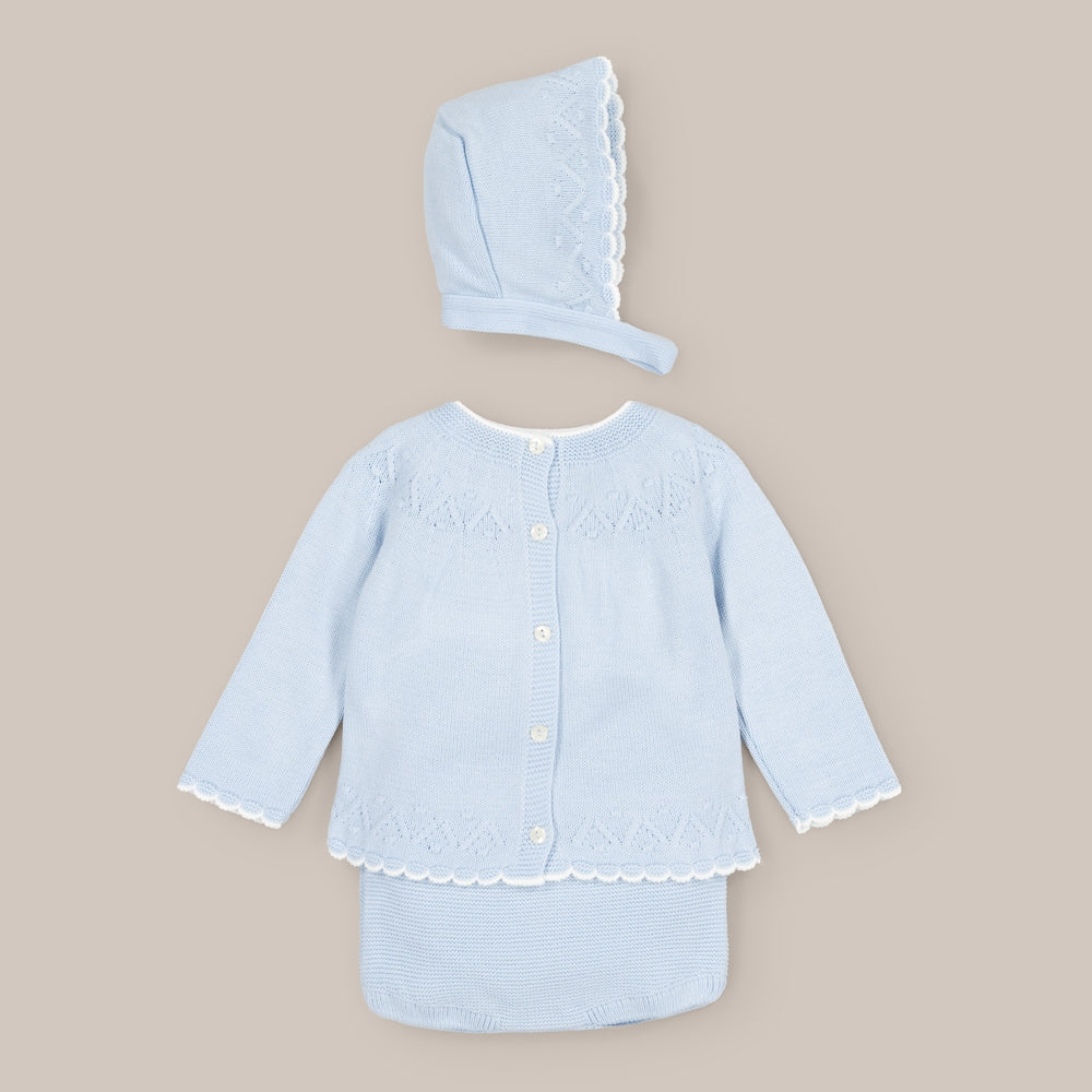 Conjunto Punto Bebé Ola Azul