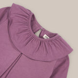 Cotton neck girl's blouse