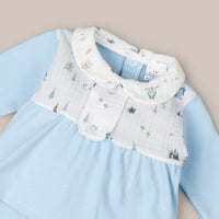 Conjunto De Bebé Algodón Casitas