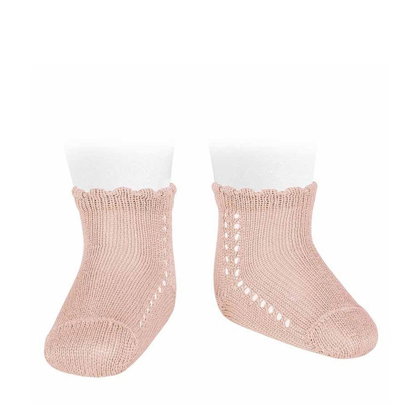 Calcetín Para Bebé Con Calado Lateral