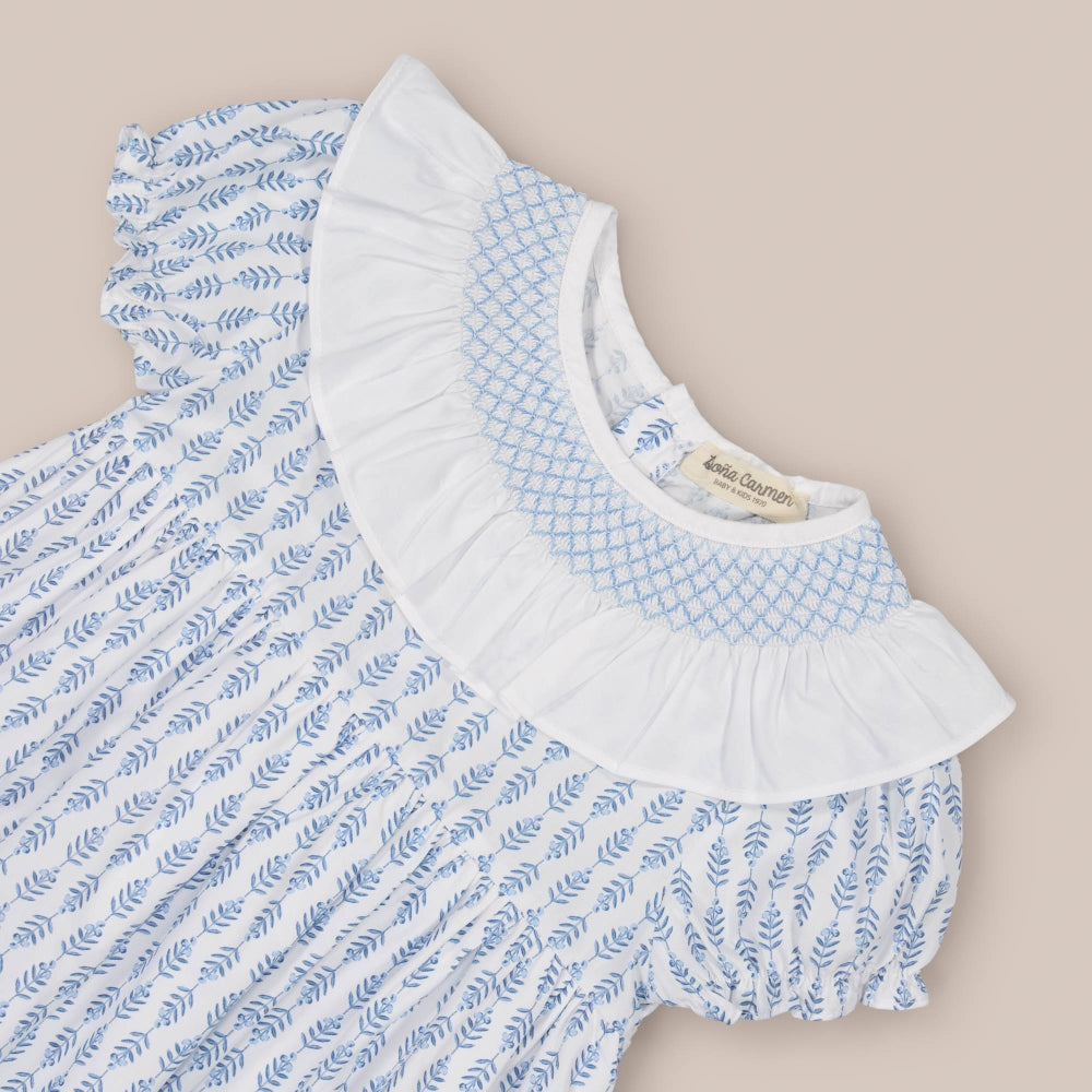 Vestido Smock zimbro