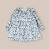 Robe Fille Ikat Verte