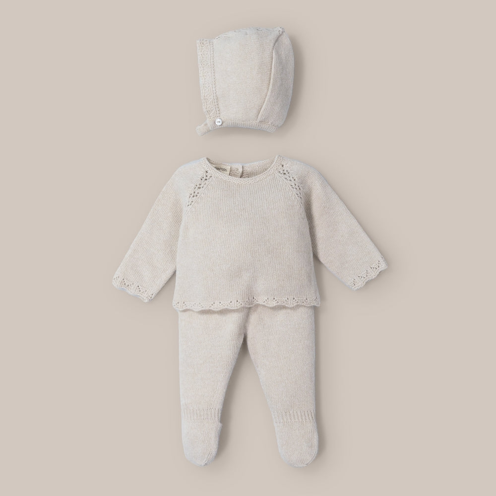 Conjunto de malha Cash Pedra