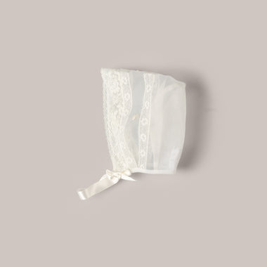 Capa Bautizo Organdí Puntilla