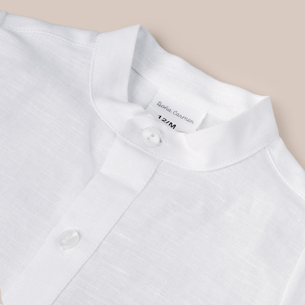 Camisa Manga Corta Lino