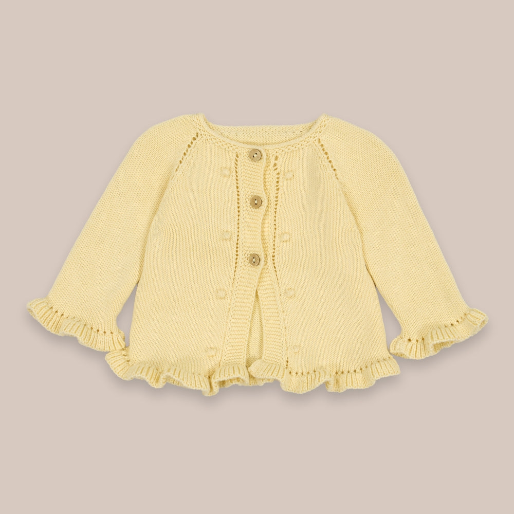Rüschenjacke aus Baumwolle