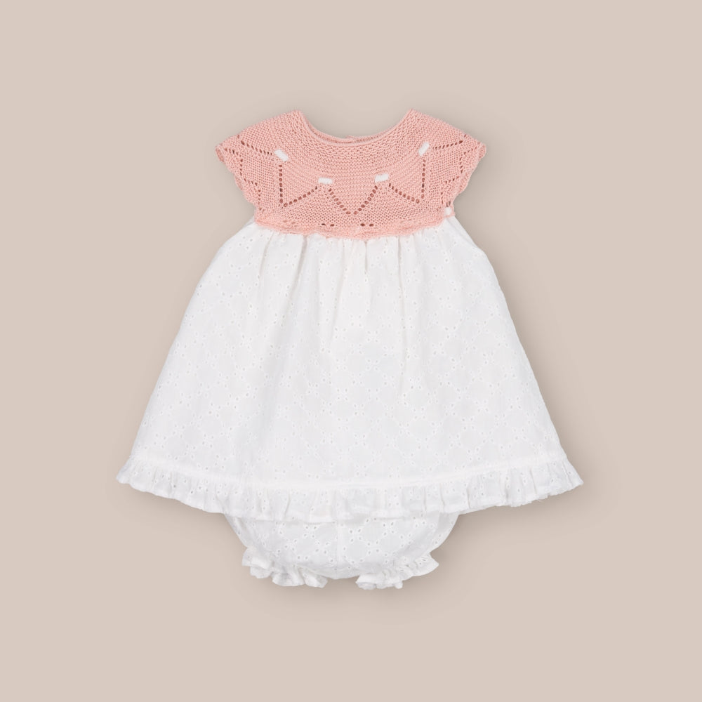 Baby dress set Swiss Embroidery