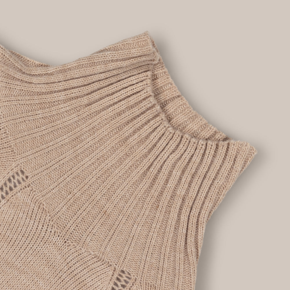 Cloak knit Girl Neck