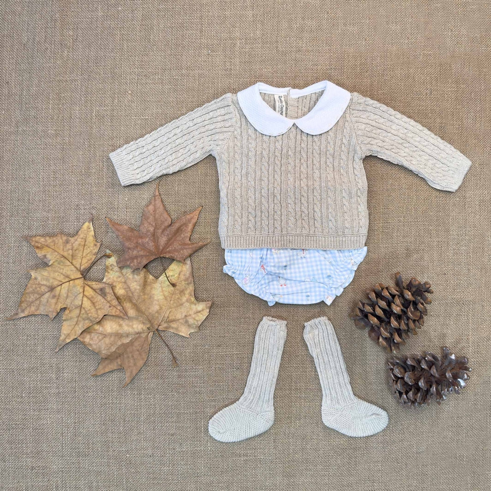 baby bloomer Smock Patitos