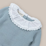 Conjunto Bebé Punto Piquitos Verde Empolvado